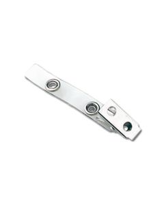 Clear Vinyl Strap Clip, 2-3/4" Length w/2 Hole NPS Clip