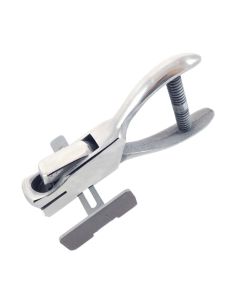 Slot Punch, Hand Held, Heavy Duty, Adjustable Guide, Slot Size 9/64" x 1/2"