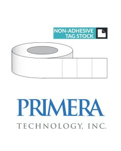 Primera 75400  [4" x 3"] Semi-Gloss, Inkjet Name Badge Stock (Perforated) 2" Core - 500 Badges/Roll