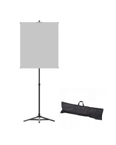 Backdrop Kit Includes: Gray Backdrop w/Grommets, 28" x 34", Stand & Carrying Case