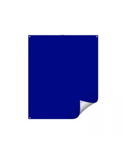 2 Color Reversable Backdrop (White & Royal Blue) w/Grommets, 28" x 34"
