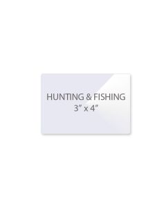 Fishing/Hunting (3" x 4") 10 mil Clear Laminating Pouch