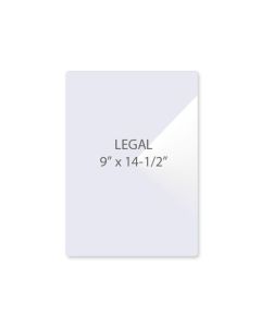 Legal (9" x 14-1/2") 5 mil Clear Laminating Sheet