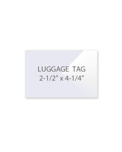 Luggage Tag (2-1/2" x 4-1/4") 10 mil Clear Laminating Pouch