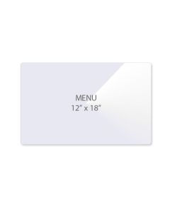 Menu (12" x 18") 3 mil Clear Laminating Sheet