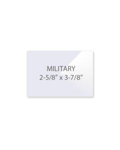 Military (2-5/8" x 3-7/8") 10 mil Clear Laminating Pouch