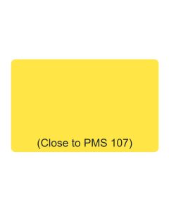 Yellow PVC Card, CR80 Size, 30 mil, Graphics Quality