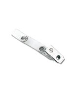 Clear Vinyl Strap Clip, 2-3/4" Length w/2 Hole NPS Clip