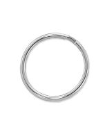 1" Diameter, Round Edge Nickel Plated Steel Split Ring