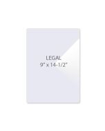 Legal (9" x 14-1/2") 5 mil Clear Laminating Sheet
