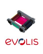 Evolis R6F203A100 YMCKO-K Color Ribbon - 200 Images